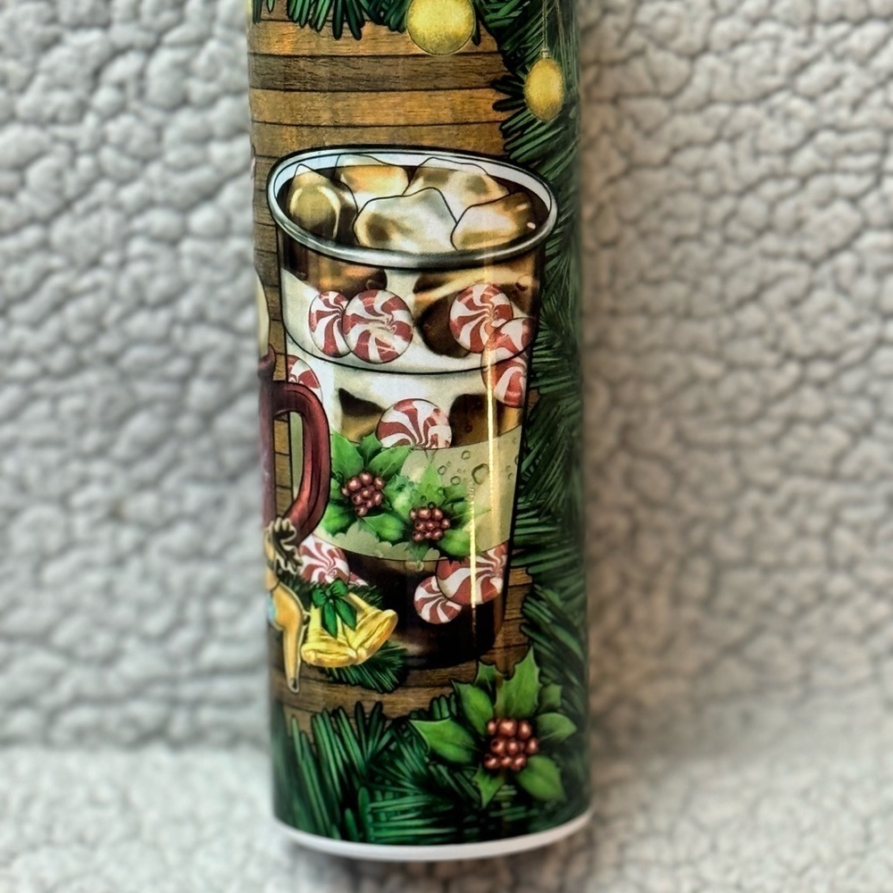 Christmas time coffee skinny 20 ounce Tumbler - Picture 3 of 4